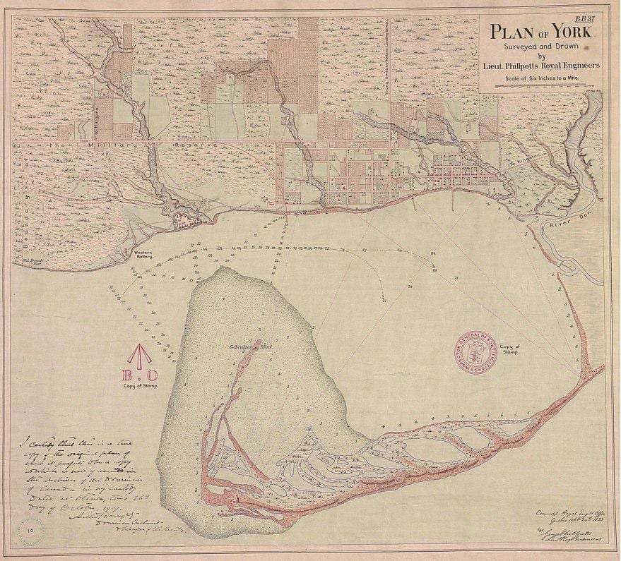 ਨਕਸ਼ਾ, ਜ਼ਮੀਨ ਦੇ ਨਿਊਯਾਰਕ ਦੇ ਟੋਰੰਟੋ 1787-1884
