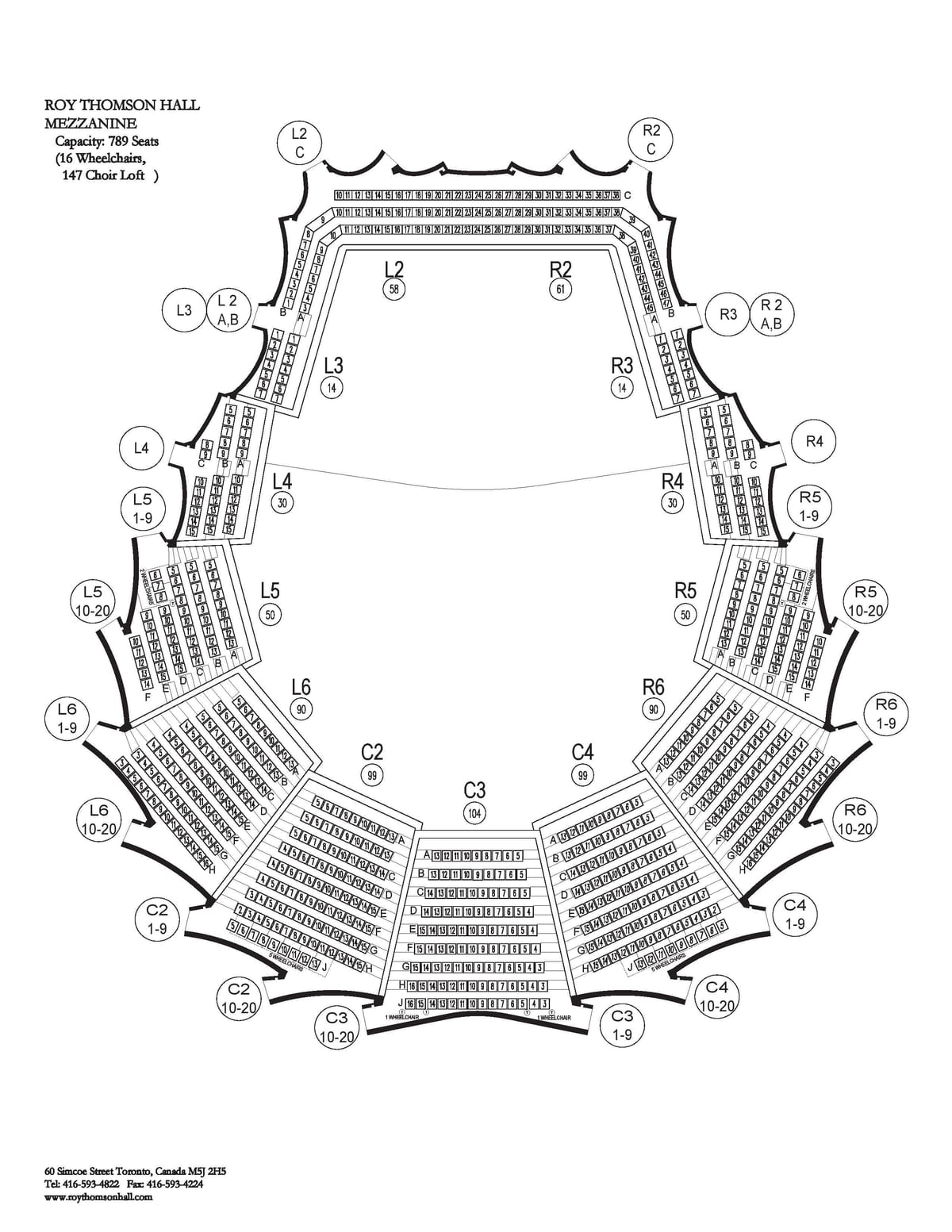 ਨਕਸ਼ਾ ਦੀ ਰਾਏ ਥਾਮਸਨ ਹਾਲ mezzanine