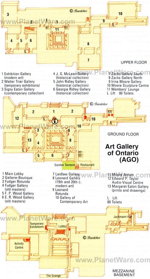 ਨਕਸ਼ਾ ਦੇ Art Gallery of Ontario