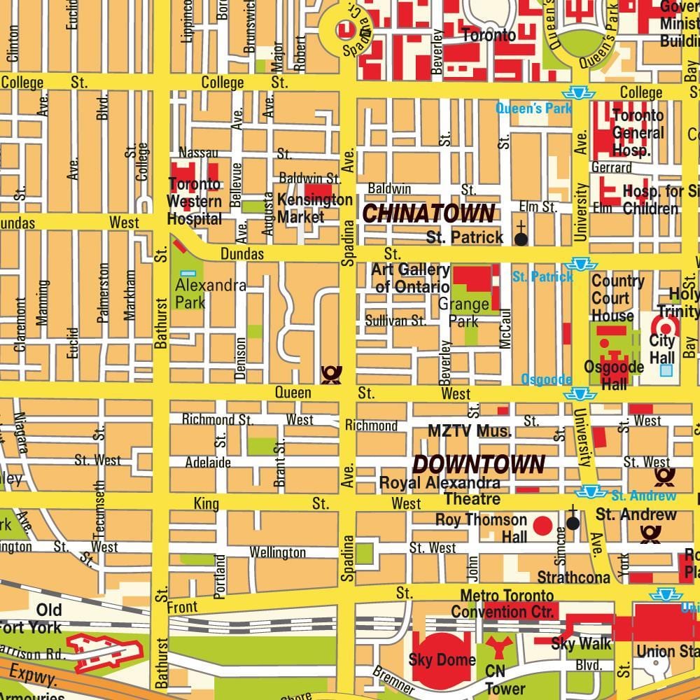 ਨਕਸ਼ਾ ਦੇ Chinatown ਓਂਟੇਰੀਓ