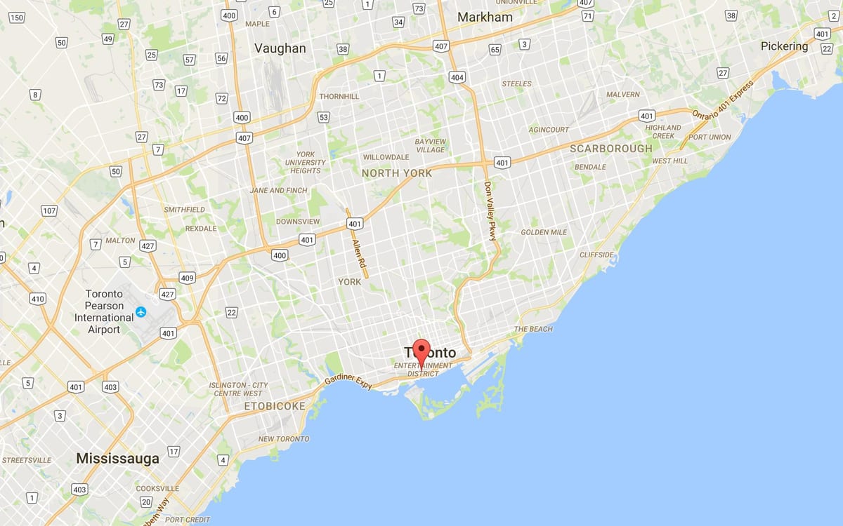 ਨਕਸ਼ਾ ਦੇ CityPlace ਜ਼ਿਲ੍ਹਾ ਟੋਰੰਟੋ