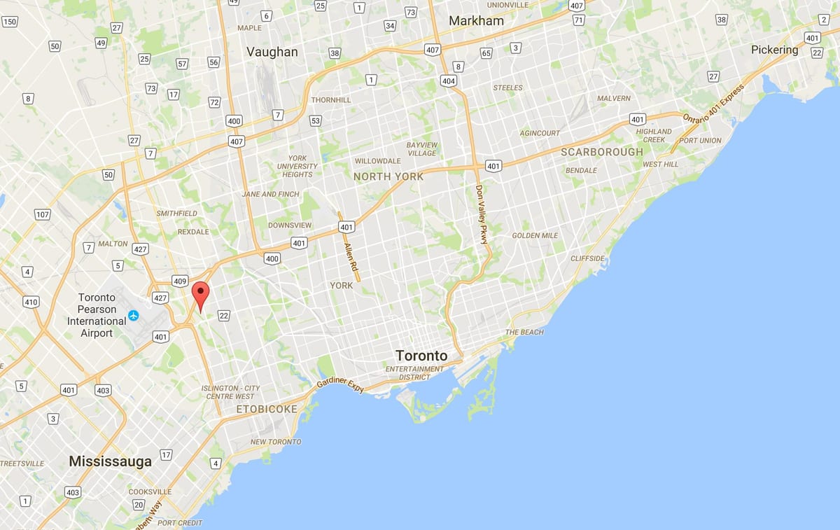 ਨਕਸ਼ਾ ਦੇ Willowridge ਜ਼ਿਲ੍ਹਾ ਟੋਰੰਟੋ