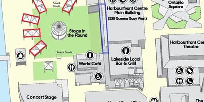 ਨਕਸ਼ਾ ਦੇ ਟੋਰੰਟੋ Harbourfront Centre