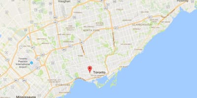ਨਕਸ਼ਾ ਦੇ ਤ੍ਰਿਏਕ–Bellwoods ਜ਼ਿਲ੍ਹਾ ਟੋਰੰਟੋ