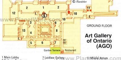 ਨਕਸ਼ਾ ਦੇ Art Gallery of Ontario
