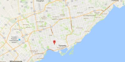 ਨਕਸ਼ਾ ਦੇ Dufferin Grove ਜ਼ਿਲ੍ਹਾ ਟੋਰੰਟੋ