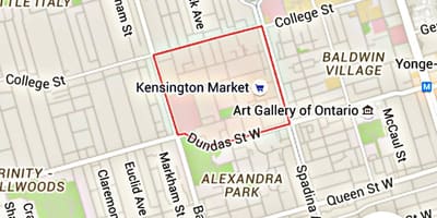 ਨਕਸ਼ਾ ਦੇ Kensington ਮਾਰਕੀਟ