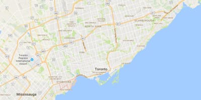 ਨਕਸ਼ਾ ਦੇ Mimico ਜ਼ਿਲ੍ਹਾ ਟੋਰੰਟੋ
