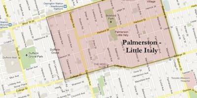 ਨਕਸ਼ਾ ਦੇ Palmerston little ਇਟਲੀ ਟੋਰੰਟੋ