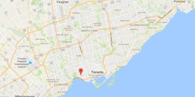 ਨਕਸ਼ਾ ਦੇ Parkdale ਜ਼ਿਲ੍ਹਾ ਟੋਰੰਟੋ