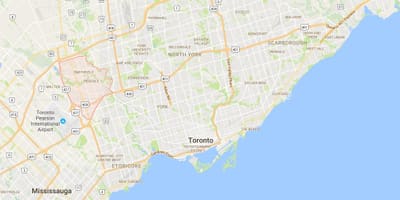 ਨਕਸ਼ਾ ਦੇ Rexdale ਜ਼ਿਲ੍ਹਾ ਟੋਰੰਟੋ