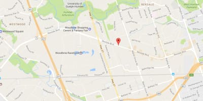 ਨਕਸ਼ਾ ਦੇ Rexdale boulevard ਟੋਰੰਟੋ