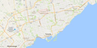 ਨਕਸ਼ਾ ਦੇ Willowdale ਜ਼ਿਲ੍ਹਾ ਟੋਰੰਟੋ
