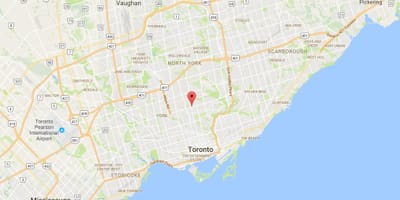 ਨਕਸ਼ਾ ਦੇ Yonge ਅਤੇ Eglinton ਜ਼ਿਲ੍ਹਾ ਟੋਰੰਟੋ