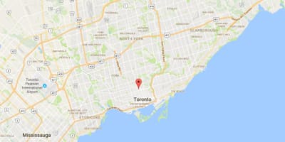ਨਕਸ਼ਾ ਦੇ Yorkville ਜ਼ਿਲ੍ਹਾ ਟੋਰੰਟੋ